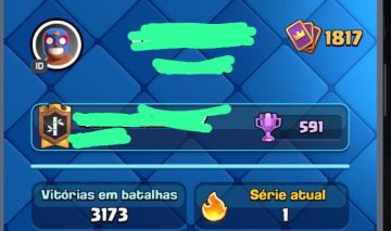 Conta montada e de qualidade arena 31, cartas raras e cartas nível Max.