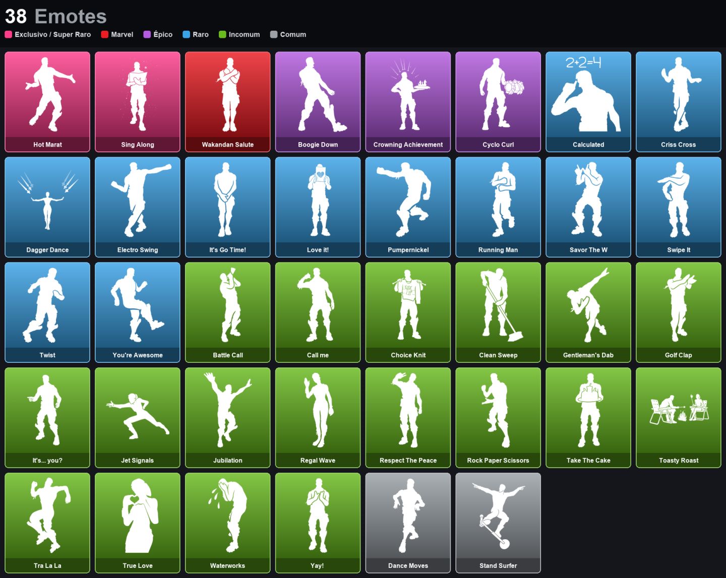 Conta 18 Skins -BLUE TEAM LEADER - PRODIGY - BLUE STRIKER - SANTA DOGG