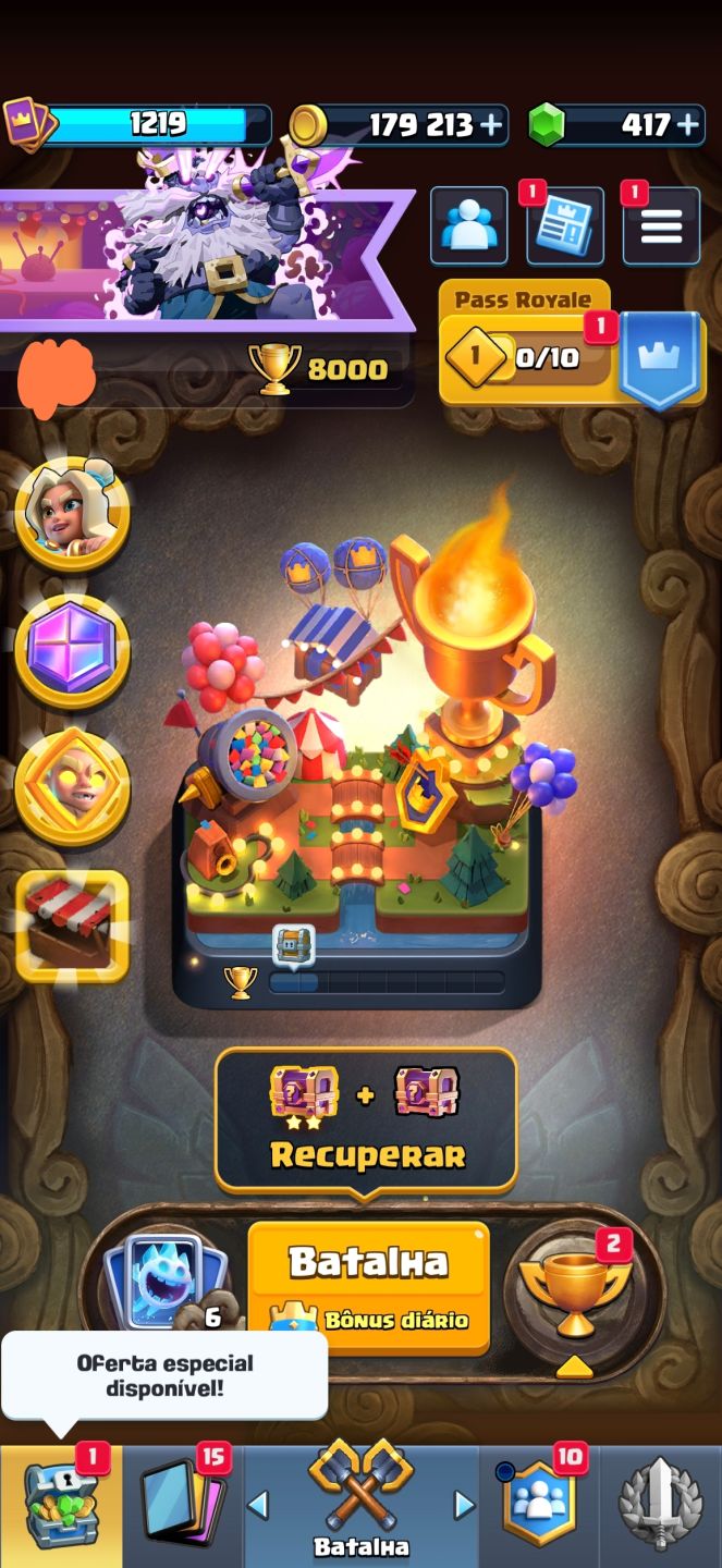 Conta de clash royale pra rápido