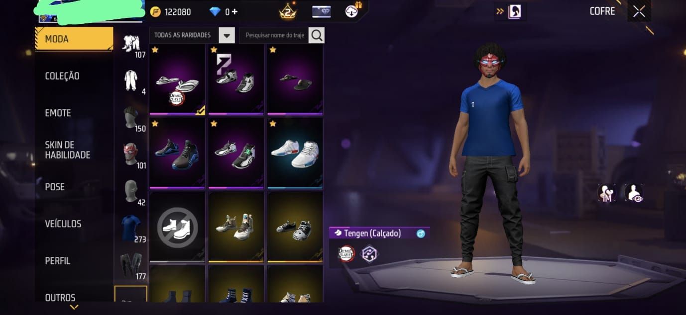 Conta de free fire focada em ap com ump roxa e prime 3