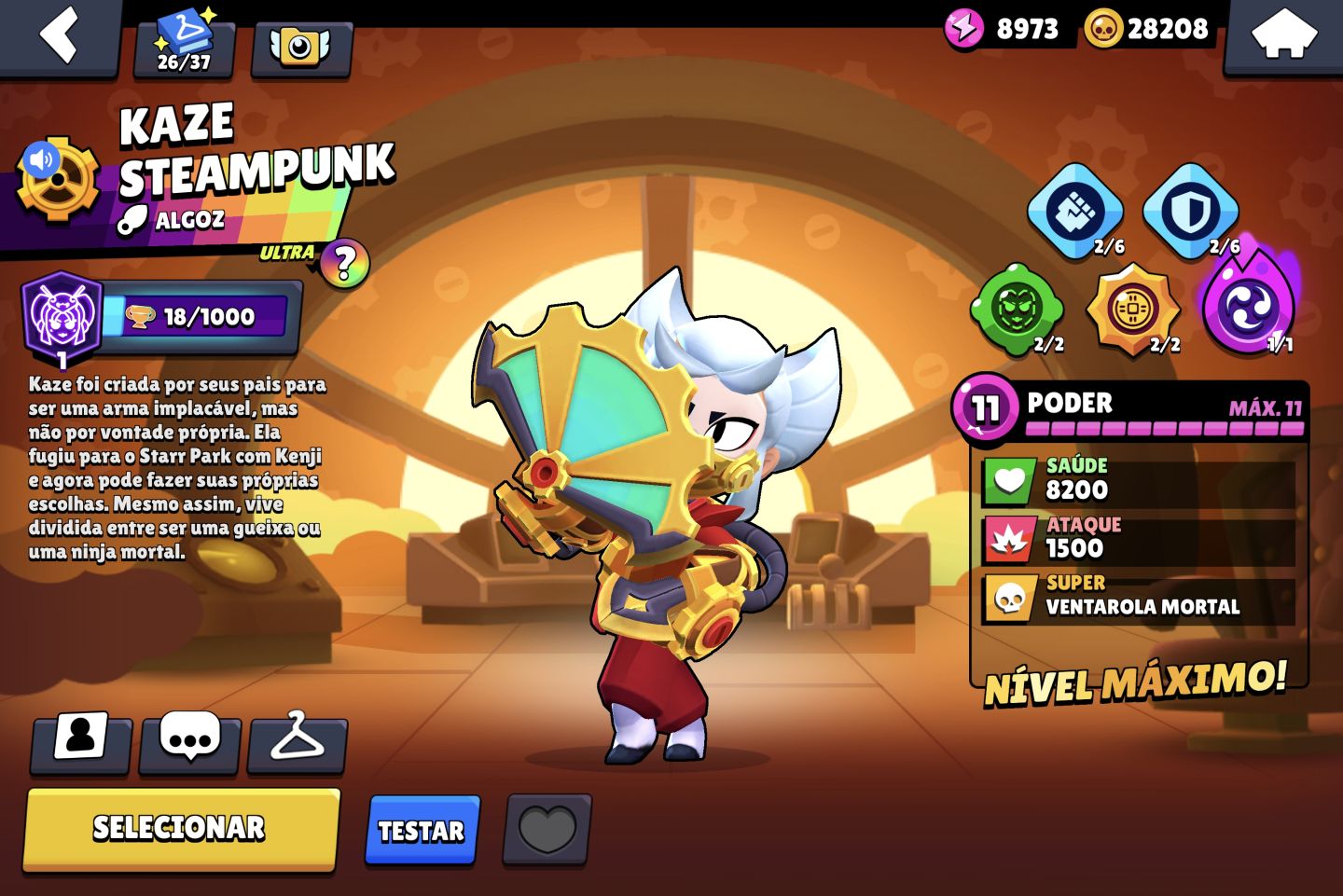 CONTA BRAWL STARS FULL LV11 HIPERCARGAS E BUFFIES / 105K TROFÉUS / 2 FRANK REI
