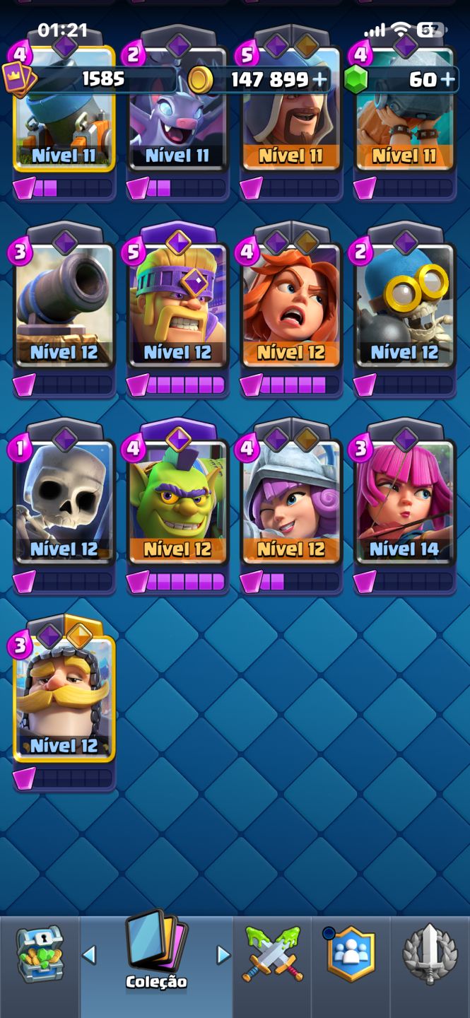 Conta Clash Royale | 15 Evoluções + 7 Heróis | 9291 Troféus