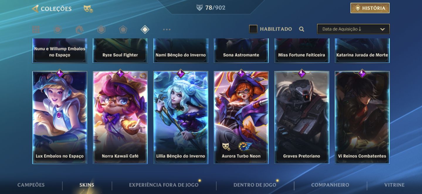 CONTA WILD RIFT SKINS DE GACHA