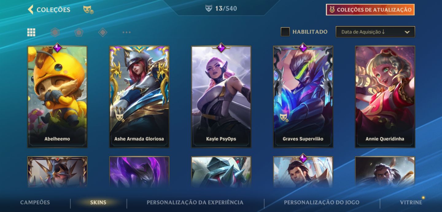 Conta ótima para upar!!!