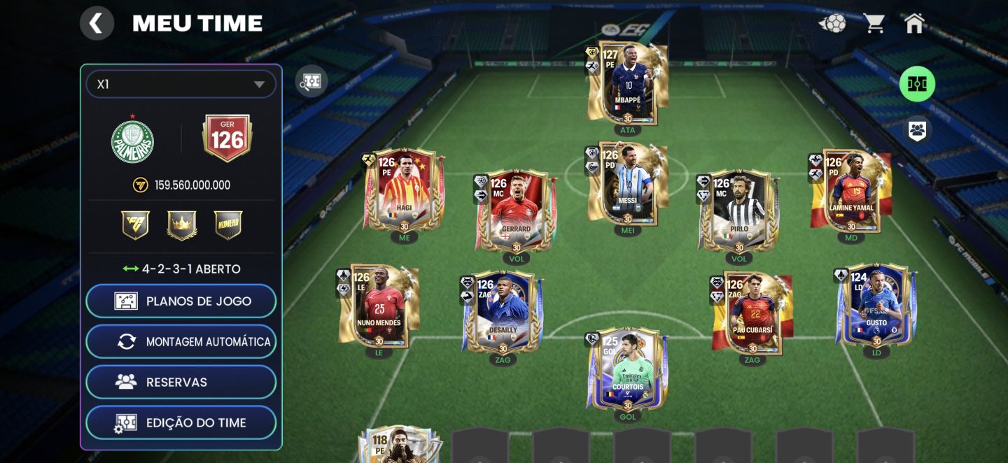 Conta de FC mobile Rica