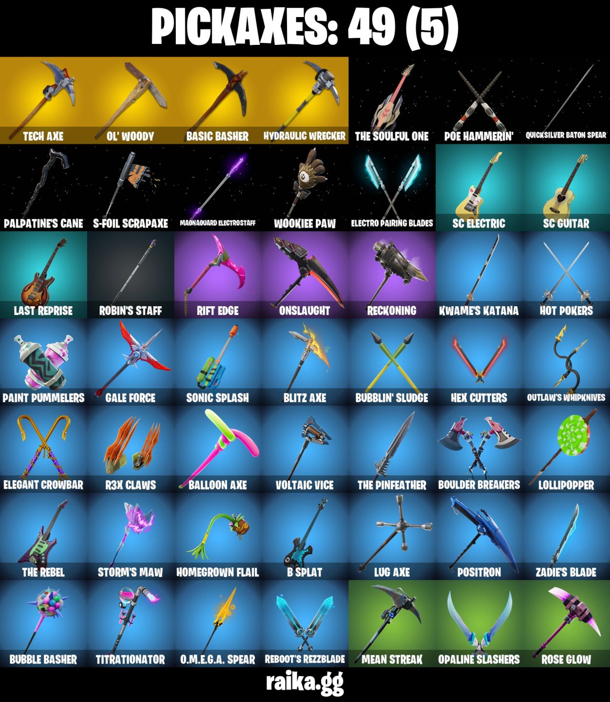 50 skins | OG STW Omega Tidy Atemporal conta segura !