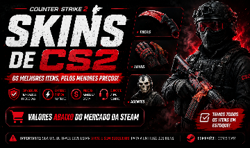 SKINS DE CS2 COM OS MELHORES PREÇOS!