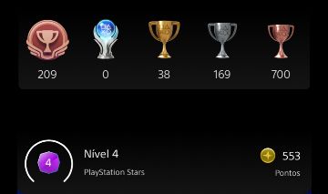 CONTA PLAYSTATION / PSN JOGOS E PROGRESSO