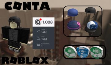 CONTA ROBLOX 2009 Com Ninja face + 1k+ Robux + 1k RAP + 4 Offsales [Unverified]