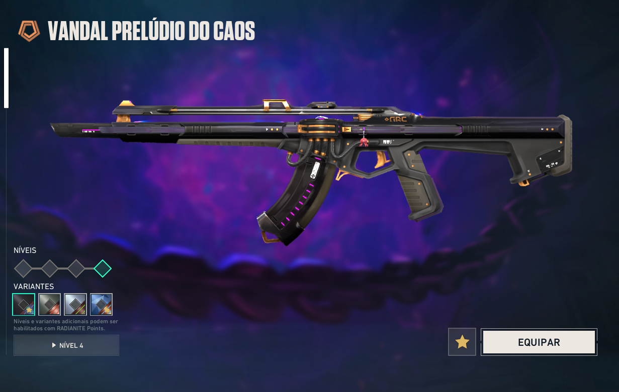 CONTA VALORANT - Vandal Gaia, Vandal preludio do Caos e muito mais ! - 2K GASTOS