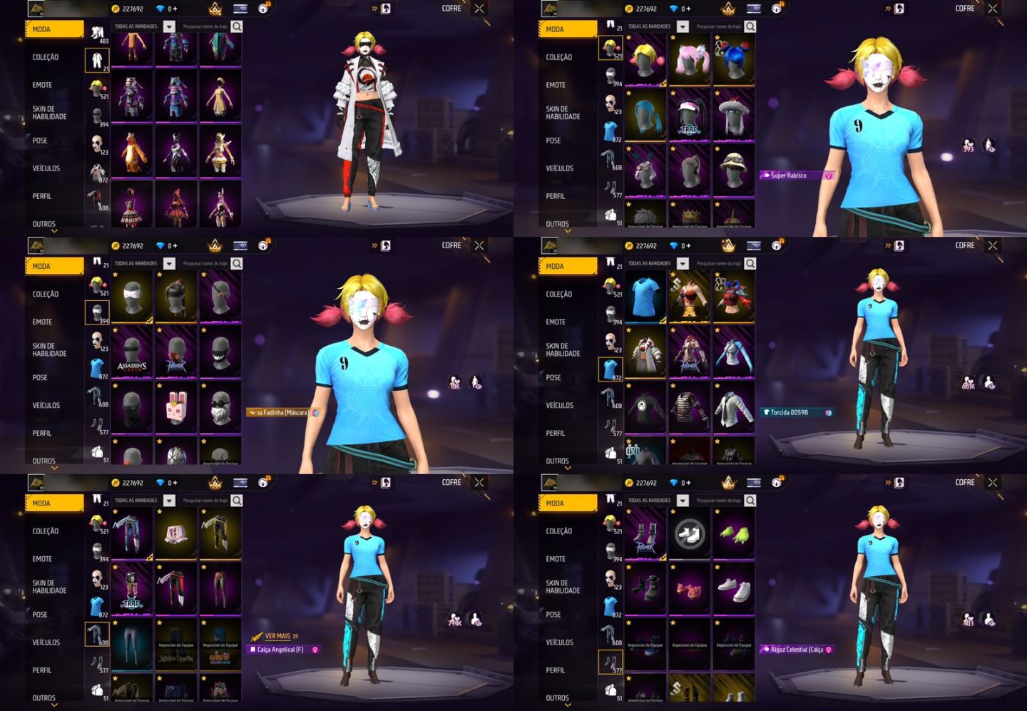 CONTA FREE FIRE NV. 79 GEMADA | +870 PEITORAL