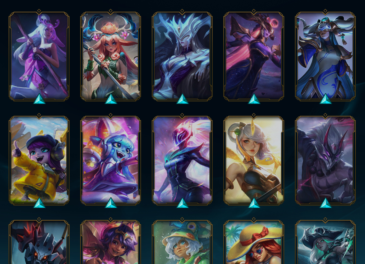 Conta do lol com 2 skins miticas e outras 294