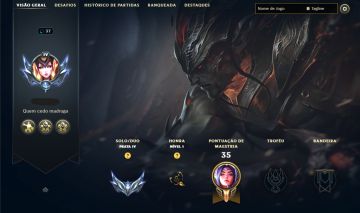 YASUO EMISSÁRIO LENDÁRIA ( RANQUEADA LIBERADA ) TROCA NICK DISPONÍVEL