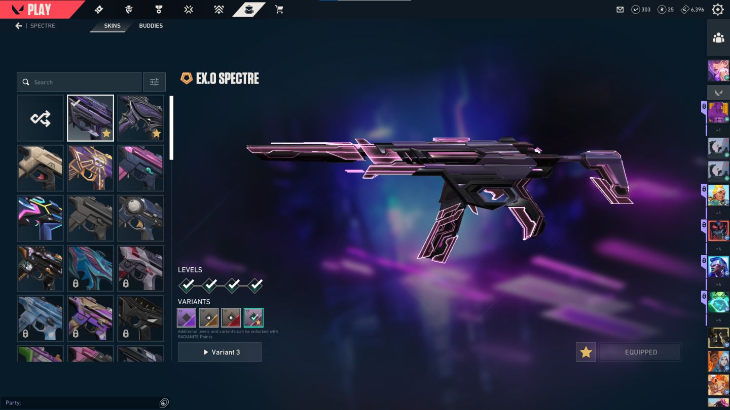 Conta de valorant cheia de skin