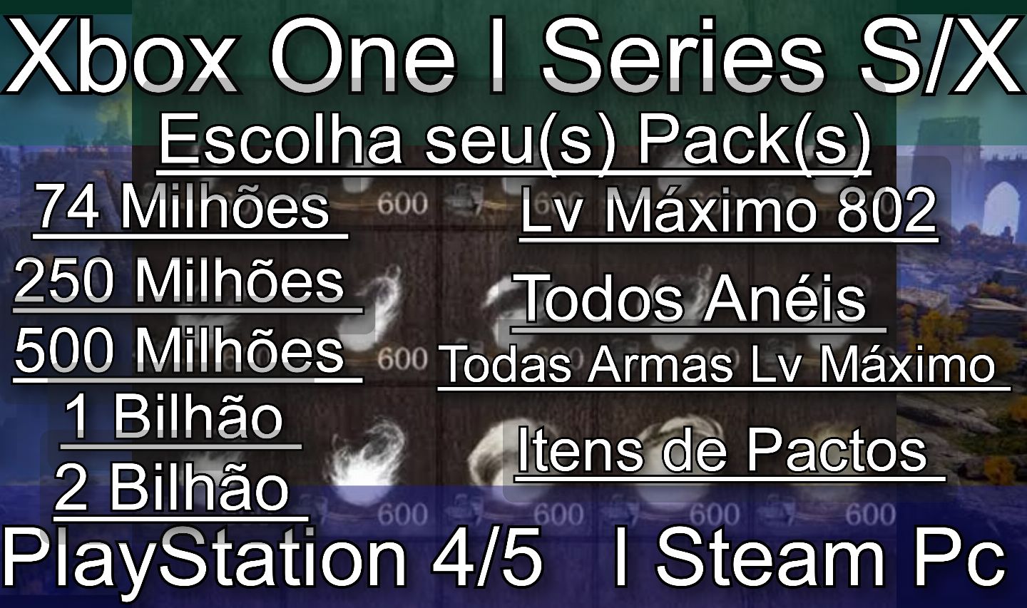 Almas Dark Souls 3 PROMOÇÃO 95% OFF- Ps4/5, Xbox / Steam Pc- Itens + Brindes