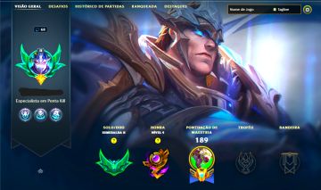 SKIN LENDÁRIA DEUS-REI GAREN + ESMERALDA NA SOLOQ / FLEX / TFT + [ TROCA NICK ]