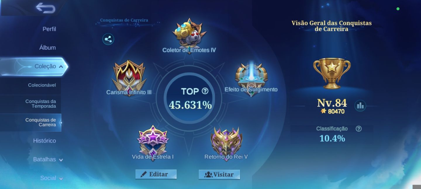 CONTA MOBILE LEGENDS 96 HERÓIS | 238 SKINS | COLECIONADOR RENOMADO III
