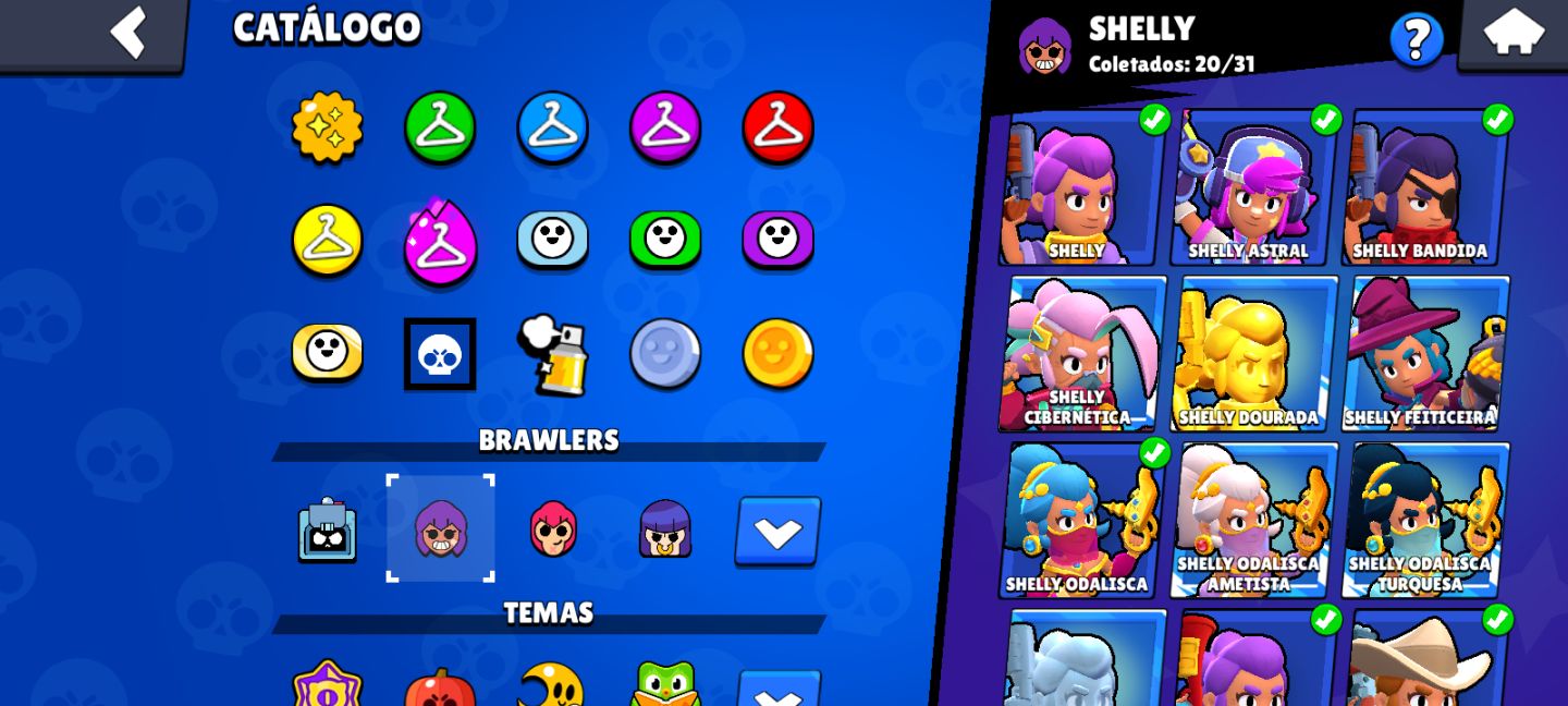 Continha com 44k de troféus e 104 Brawl, boa pra quem quer jogar rank e combate.