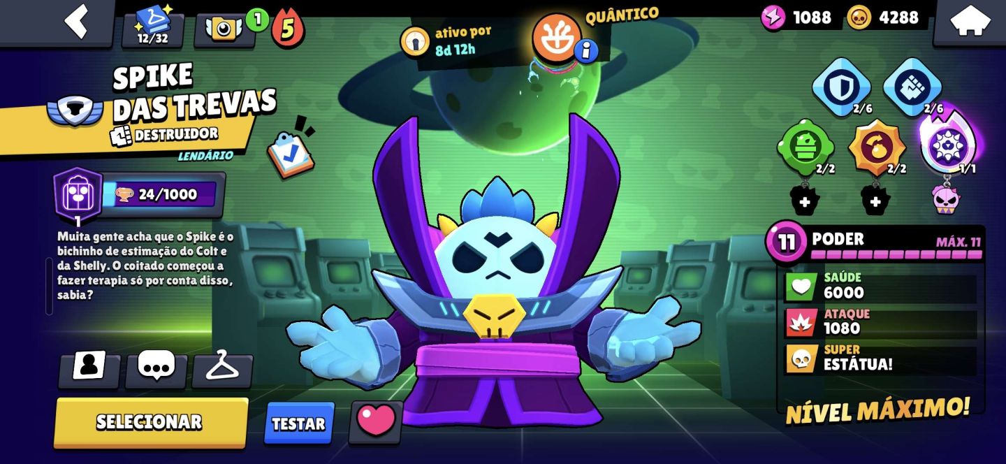 CONTA CHEIA DE SKIN NORMAL E RARA E POUCO TROFÉU BRAWL STARS 13K
