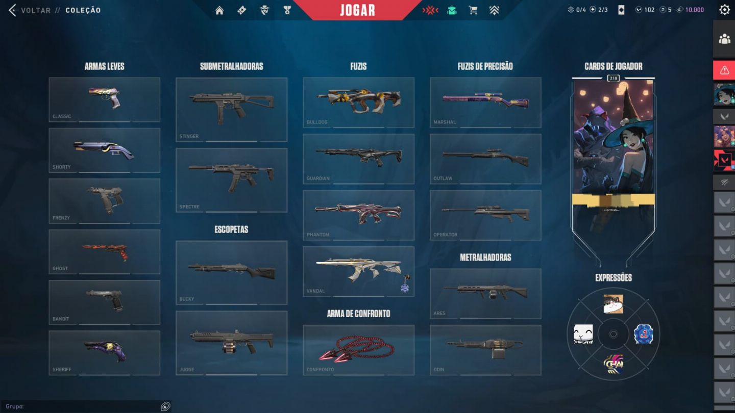 CONTA DE VALORANT NIVEL 200 COM VARIAS SKINS!!!