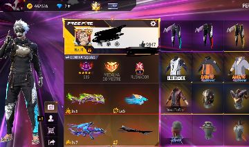 CONTA FREE FIRE PRIME 8 GEMADA