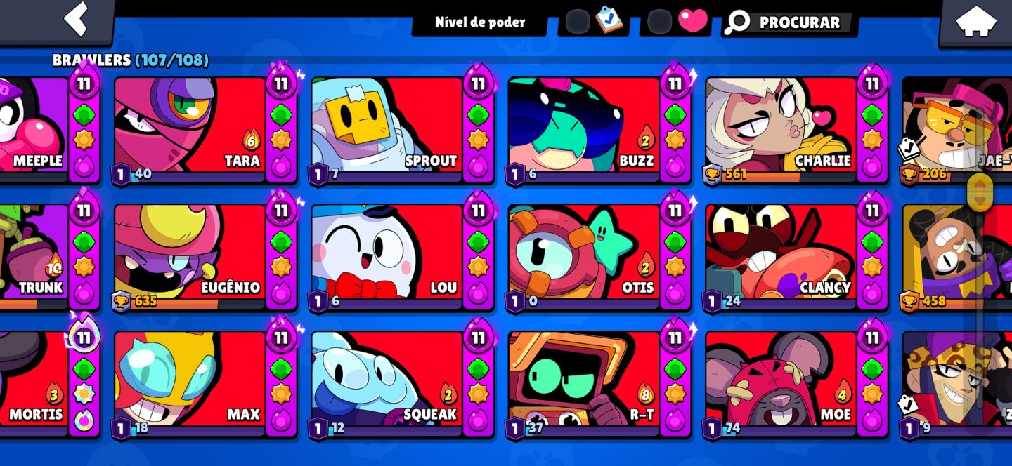 Conta de brawl Stars muito boa e antiga