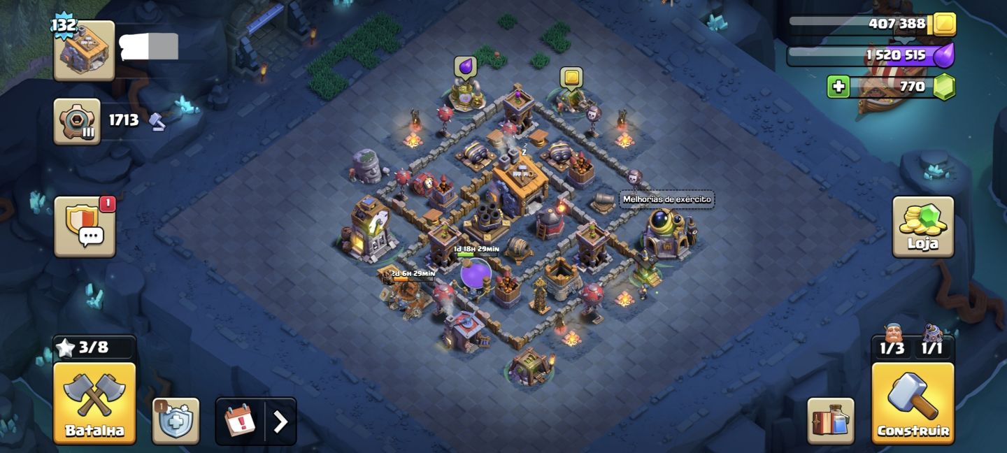 CONTA CLASH OF CLANS CV14 BEM UPADA FULL ACESSO