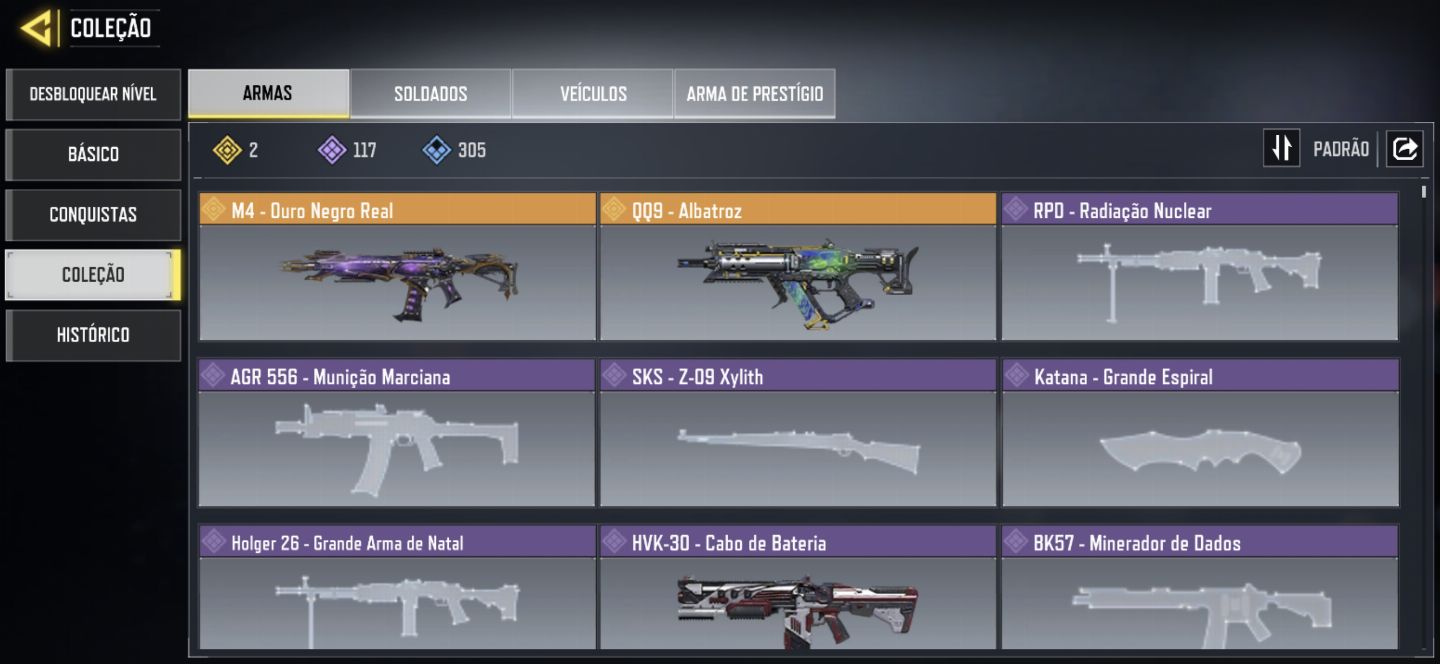 Conta Cod Mobile TOP