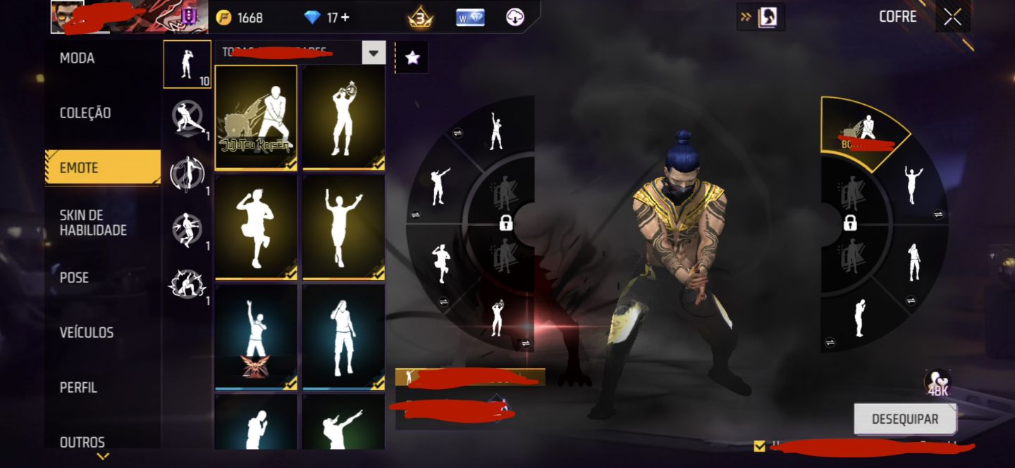 Conta Free Fire CALÇA ANGELICAL