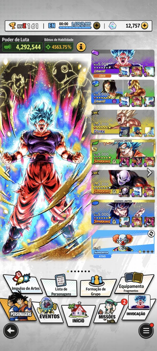 DRAGON BALL LEGENDS! NOVOS LR ESTRELADOS+GOKU SSJ ULTRA 8+12K CC+LFS ESTRELADOS!