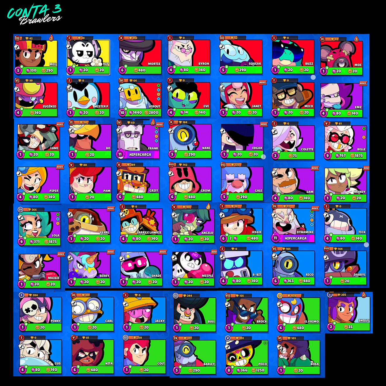 Contas Brawl Stars