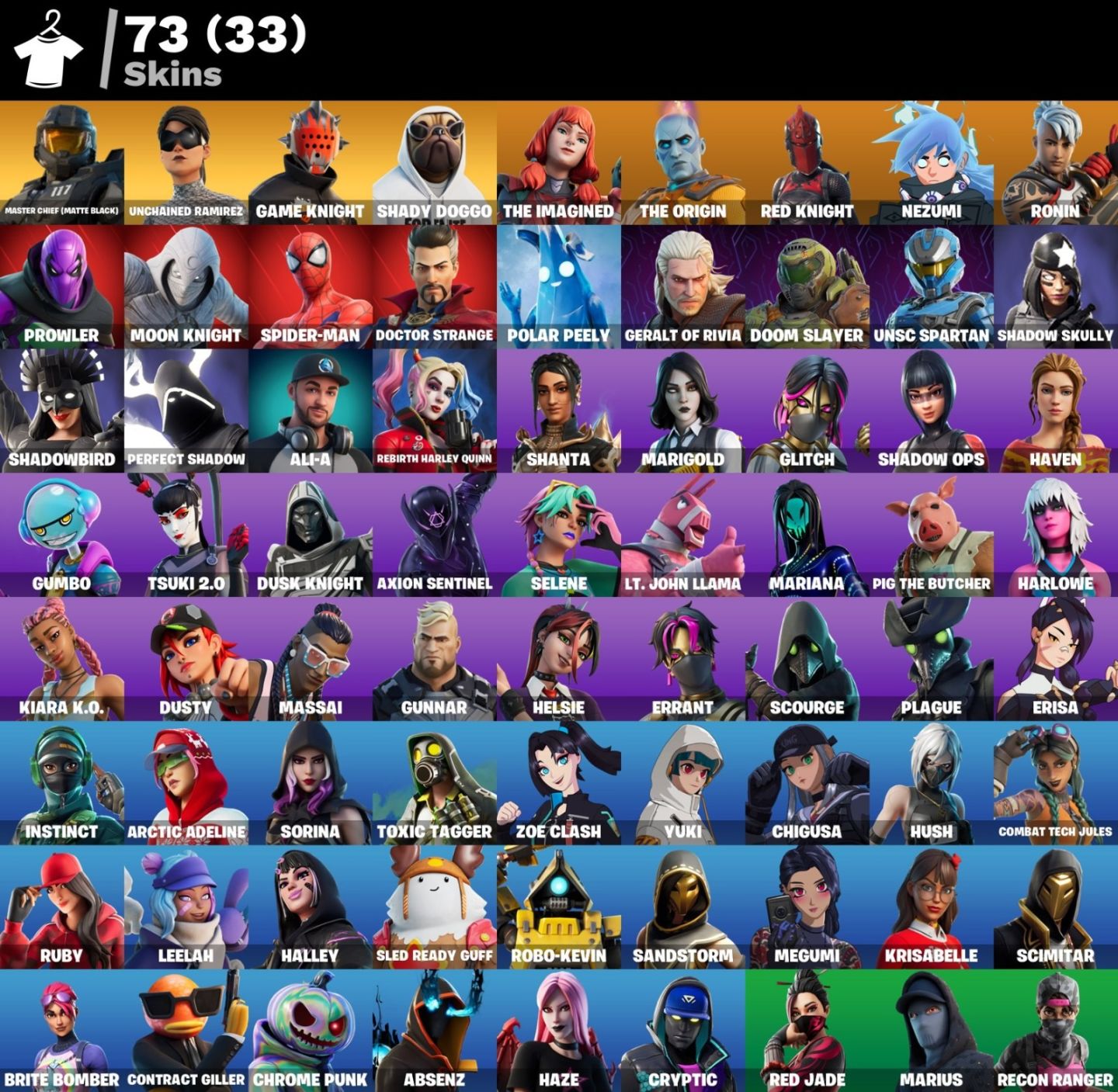 CONTA DE FORTNITE COM 73 SKINS | Glitch | PROMOÇÃO!
