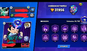 Conta de brawl stars com mais de 30k de troféus
