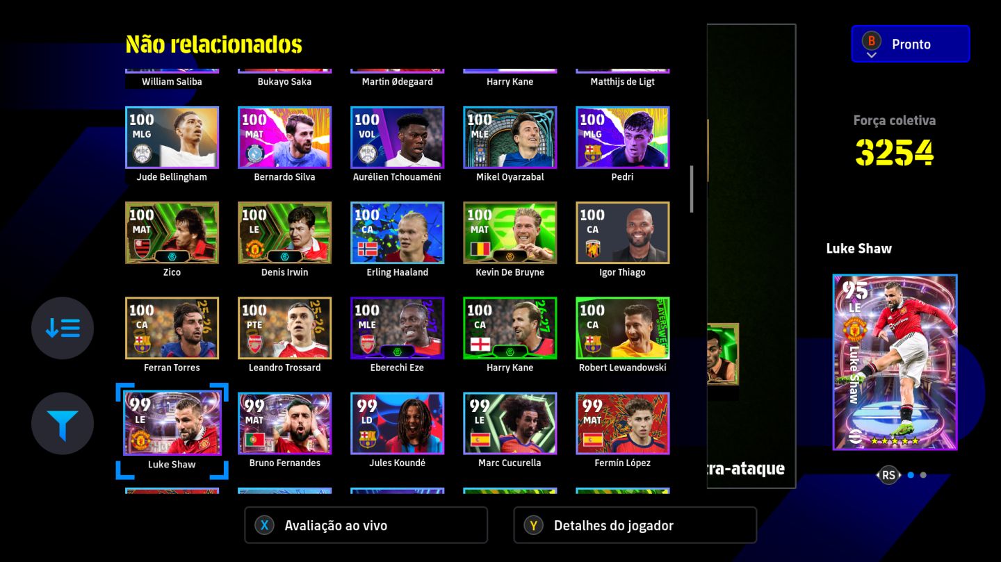 Conta Efootball Xbox/PC - Romario, Del Piero, Messi, Yamal e mtos outros