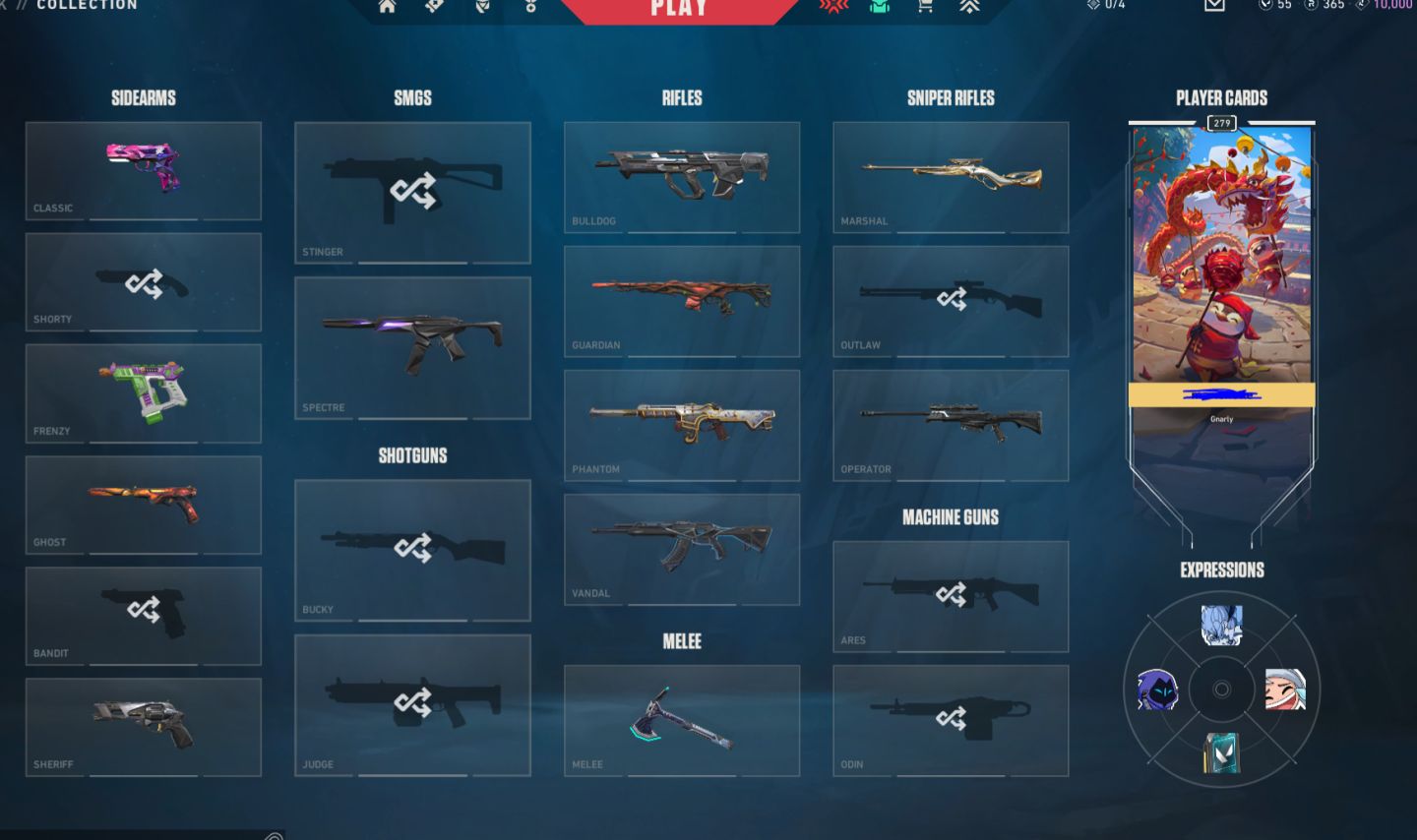Conta valorant ex imortal com muita skin