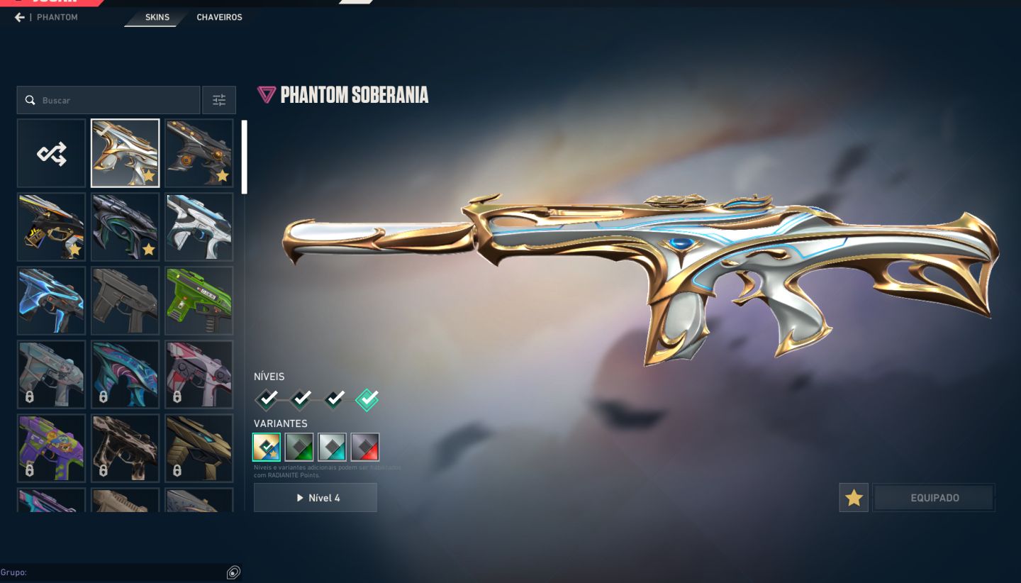 CONTA DE VALORANT ASCENDENTE COM BASTANTE SKIN