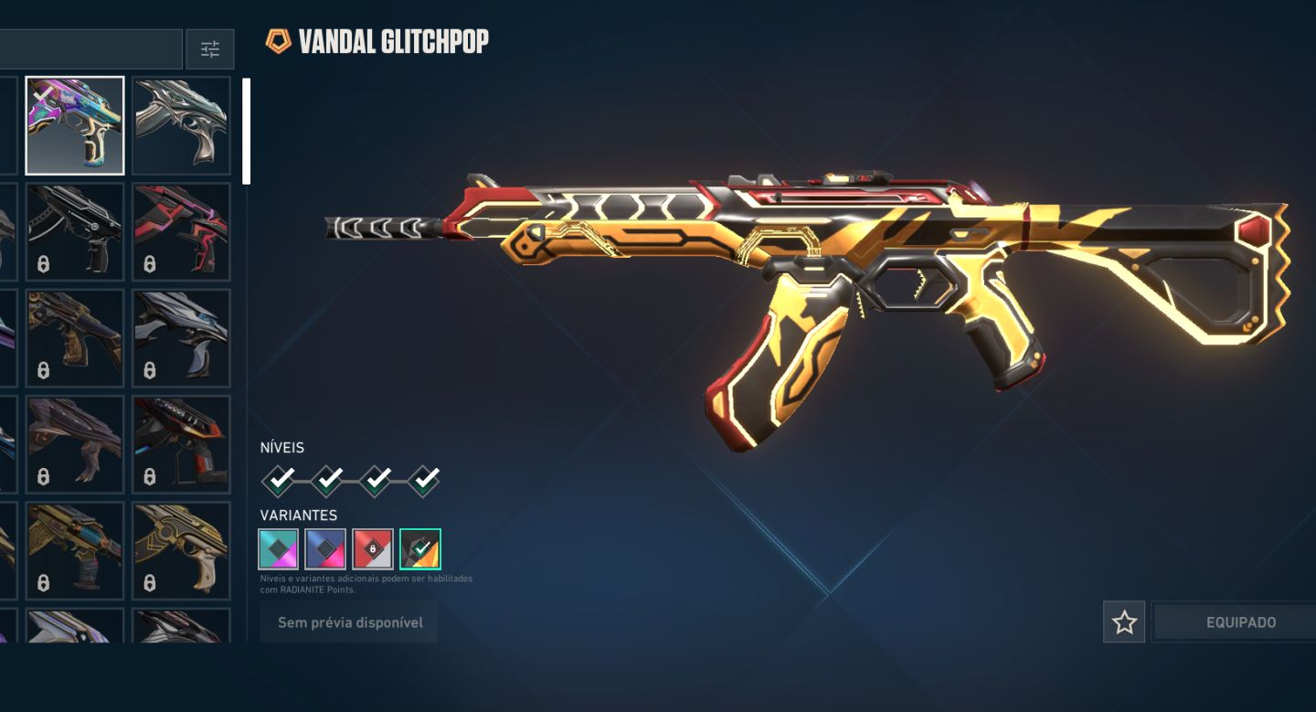 Conta valorant com skins, diamante 1