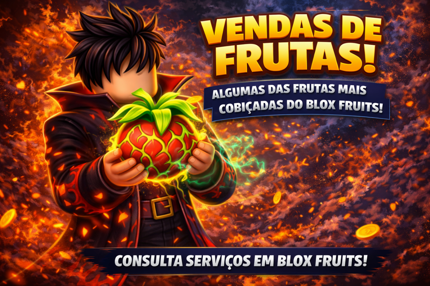 Frutas fisícas no Blox Fruits