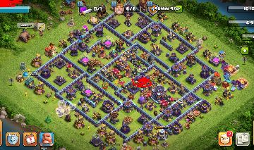 Conta de Clash of Clans CV15 full faltando apenas os heróis e poucas pesquisas