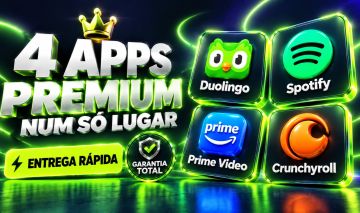 COMBO PRIME VIDEO + SPOTIFY + CRUNCHYROLL + DUOLINGO