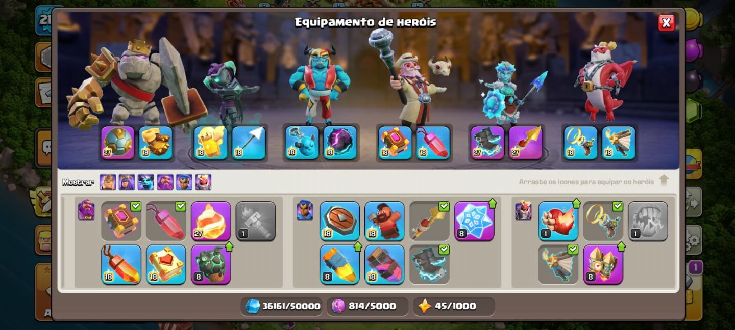 CONTA CV 16 FULL - CLASH OF CLANS (NADA PRA FAZER)