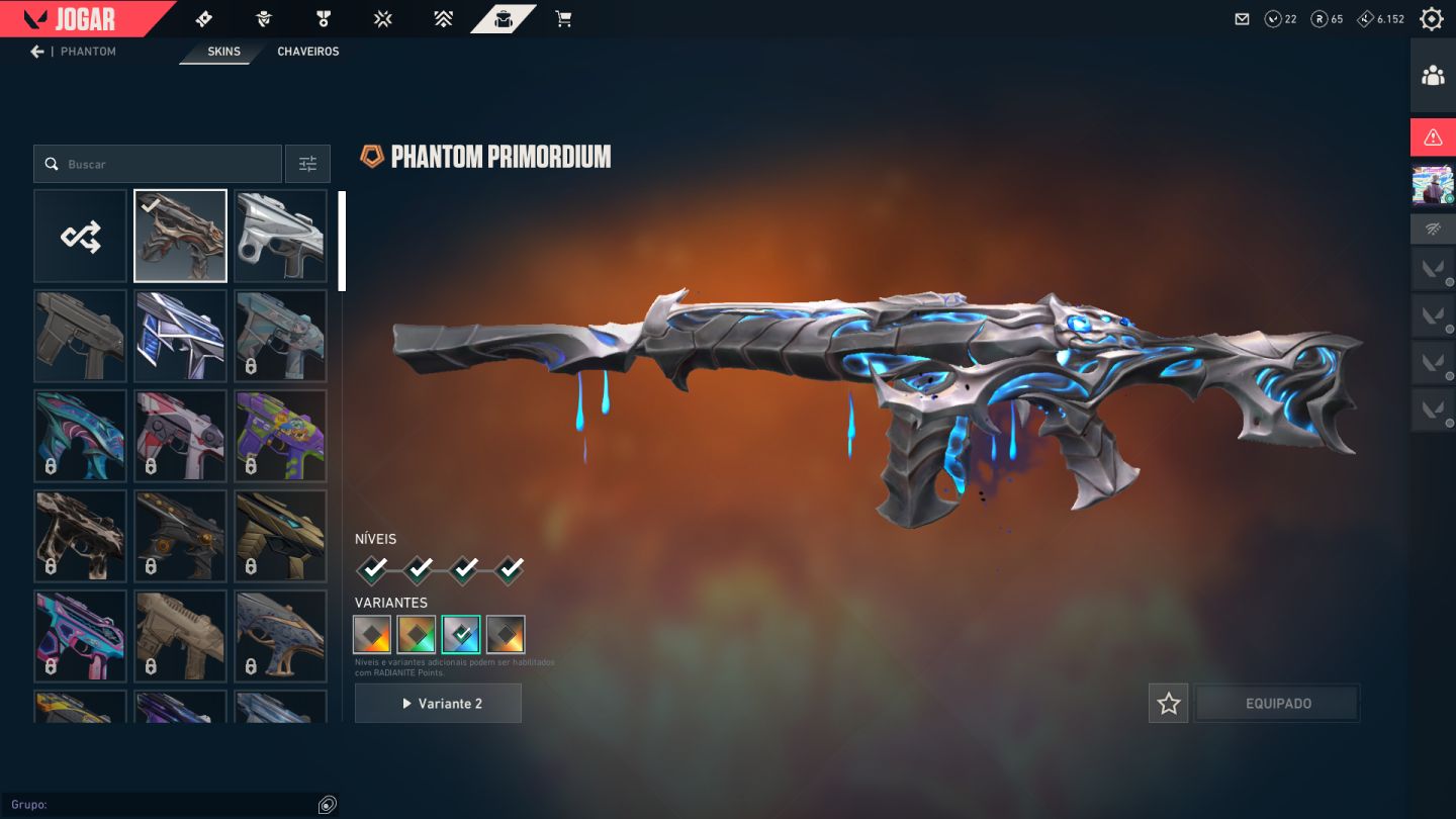 Conta Valorant Smurf | Platina 1 | Full Acesso | com Skins Platina