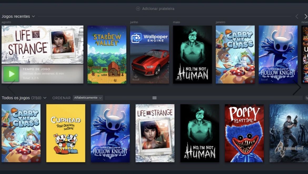 CONTA STEAM COM JOGOS LEVES