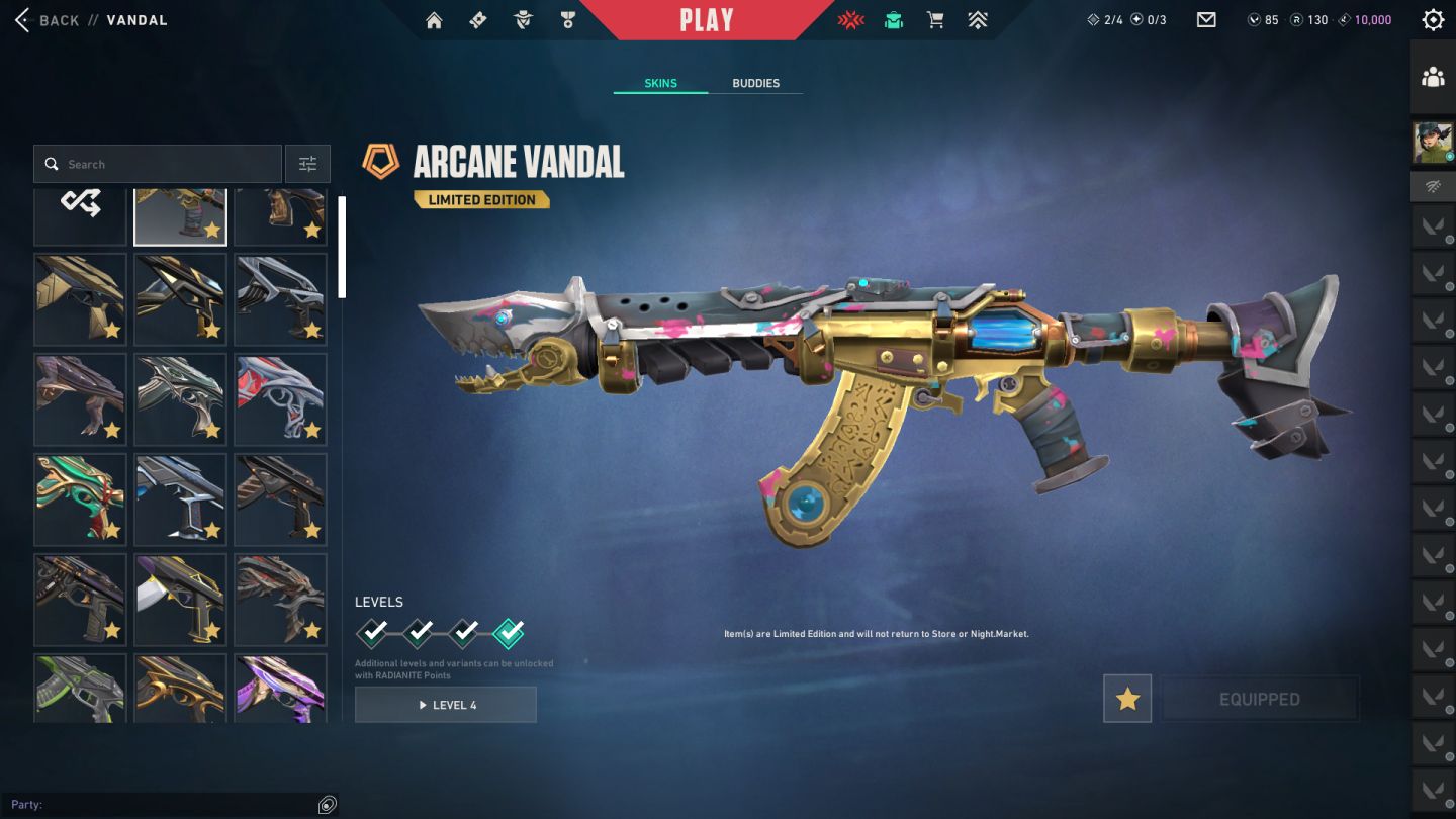 Conta valorant - Diamante 2, Lvl 317, 28 skins, skins limitadas e total acesso