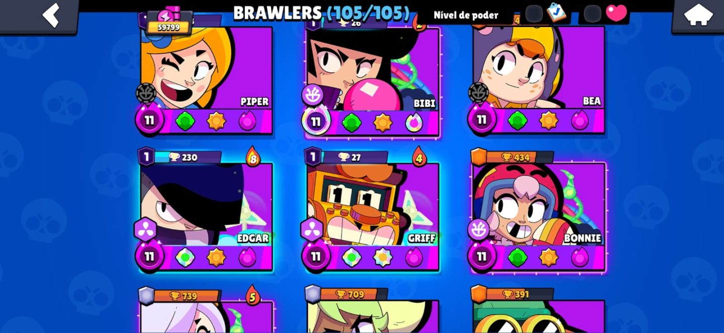 Conta de Brawl Stars muito rara.
