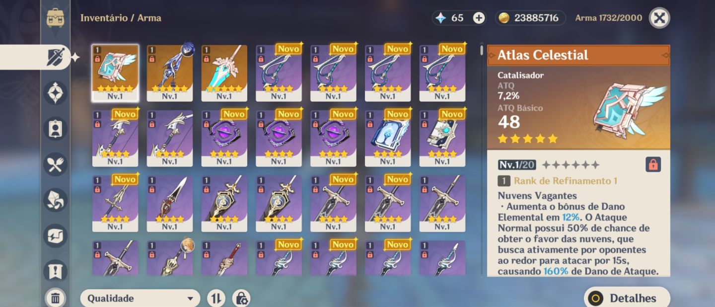 Flins+arma assinatura+ AR 52 +2 armas 5 estrelas