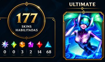 CONTA LOL LV 390 | 177 SKINS | COLEÇÃO QUASE COMPLETA | BR