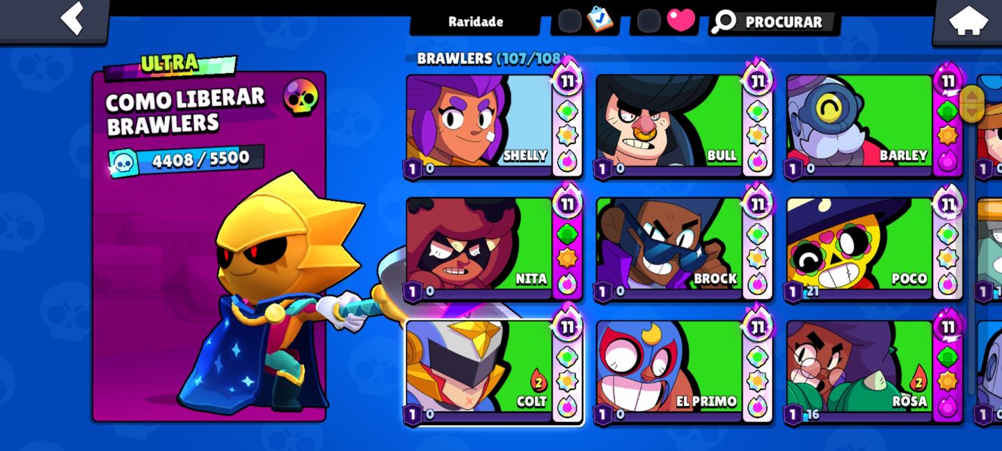 CONTA DESDE 2018 COM 8 ANOS DE JOGO, 39 BRAWL PASS E 3 PRO PASS, 50% DESCONTO!!!