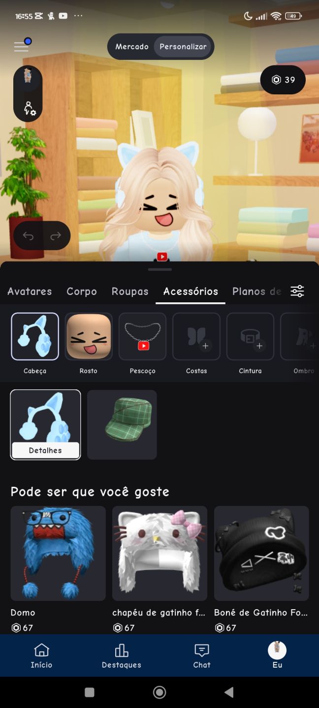Conta de Roblox