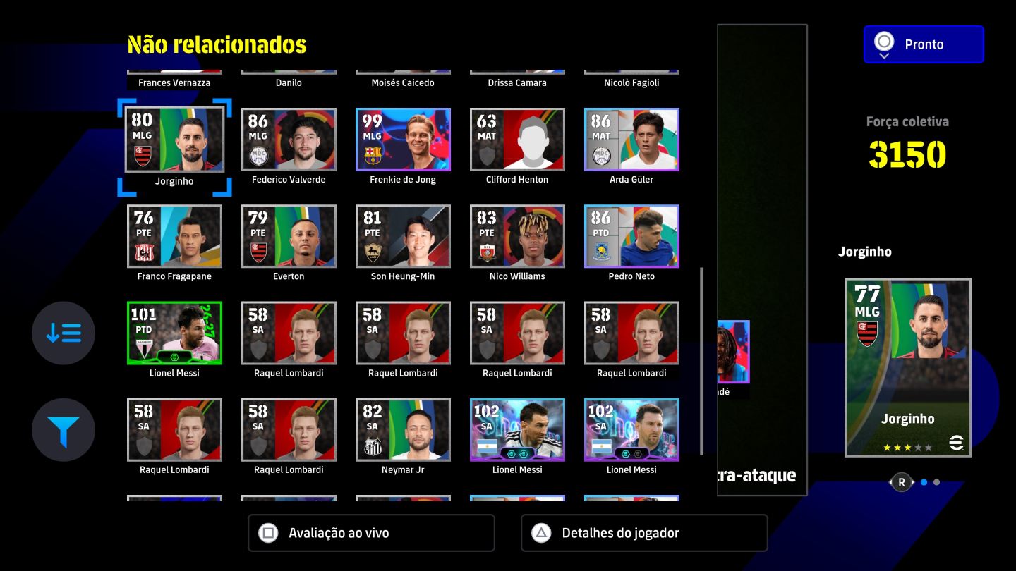 Conta EFOOTBALL PS5/PS4/PSN